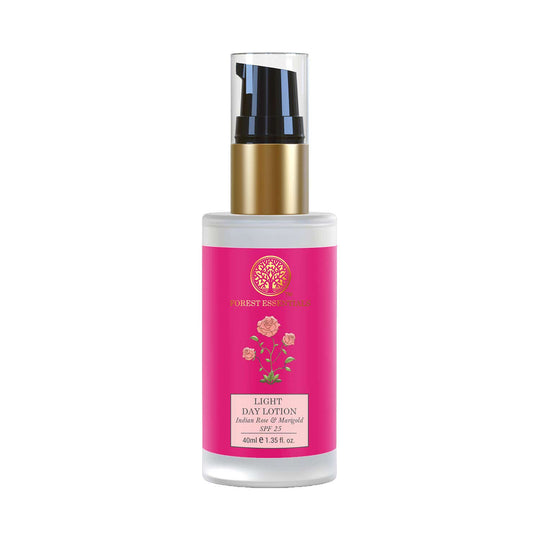 Forest Essentials Light Day Lotion Indian Rose & Marigold With SPF 30 Daily Moisturiser For Dry Skin, 40ml, Buy from Indicrest
