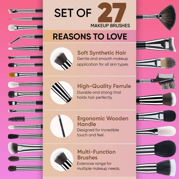 Vega Set of 27 Brushes - LK-27