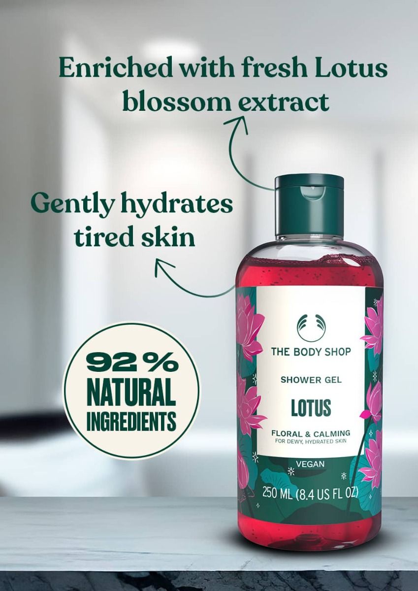 The Body Shop Lotus Shower Gel, 250ml Buy at Indicrest Image 2