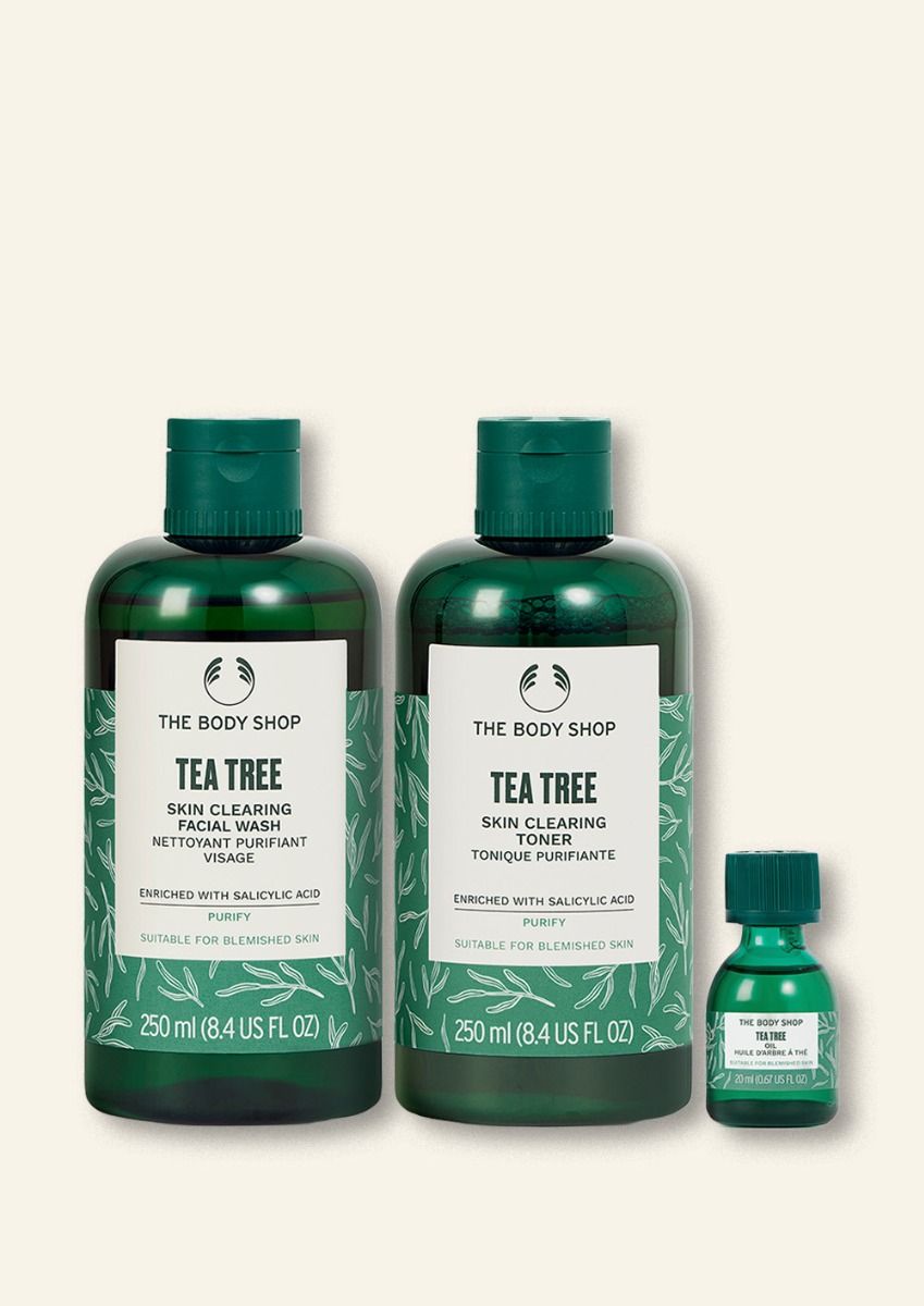 The Body Shop Cleanse And Treat Routine, 3pc