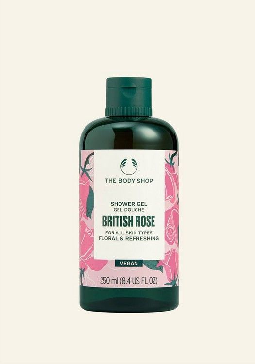 The Body Shop British Rose Shower Gel & Body Lotion Duo, 2pc