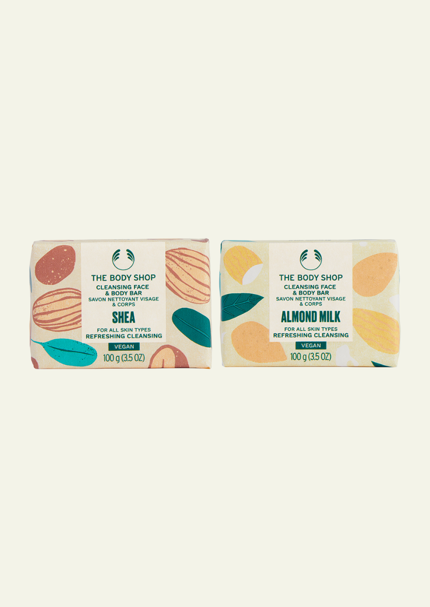 The Body Shop Creamy Cleansing Bar Duo, 2pc