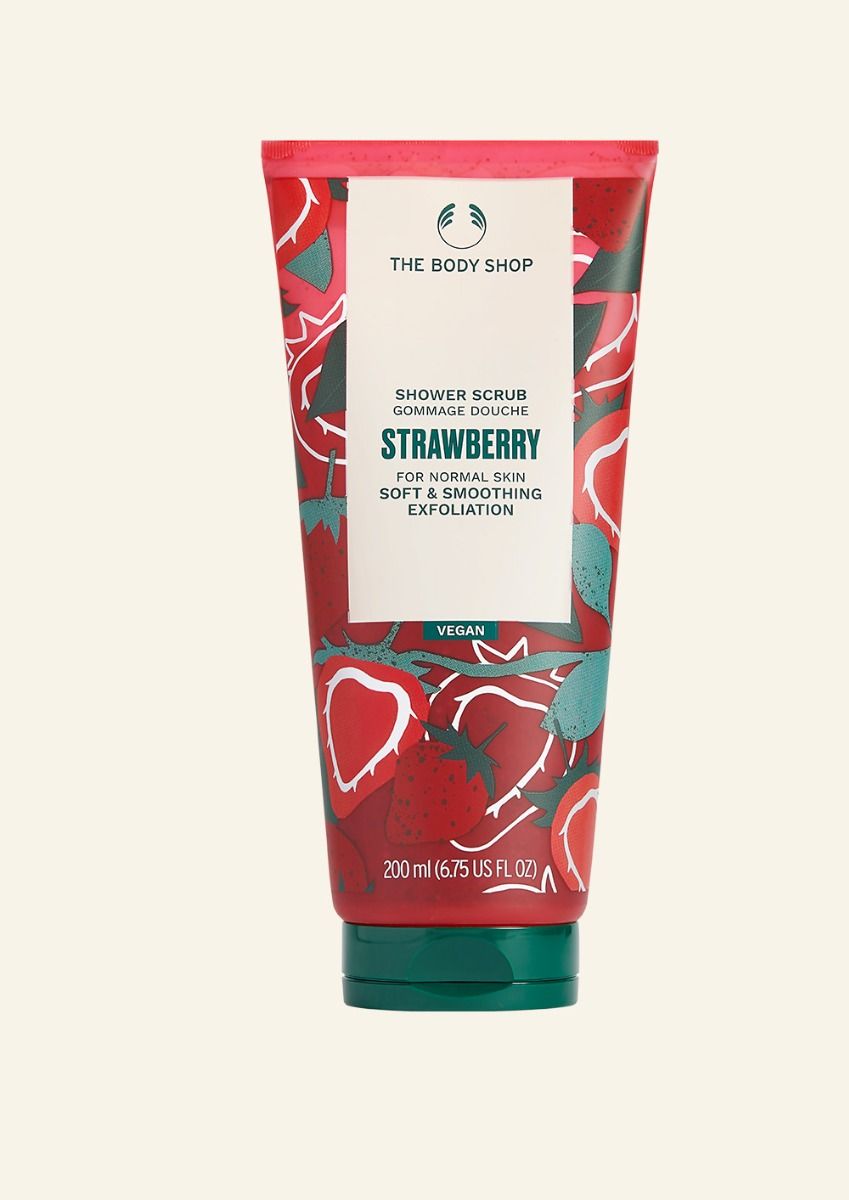 The Body Shop Strawberry Rose Scrub It Set, 3pc