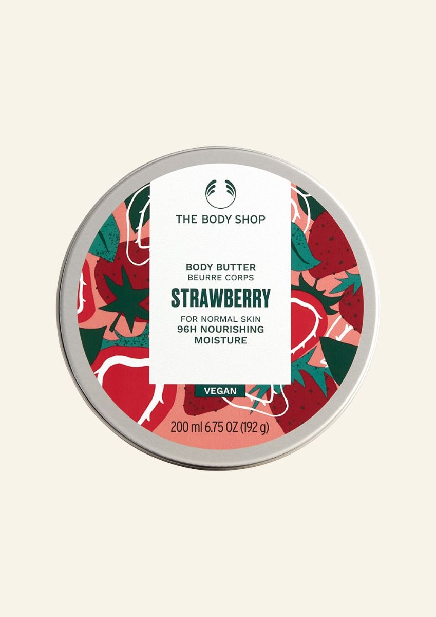 The Body Shop Strawberry Rose Scrub It Set, 3pc