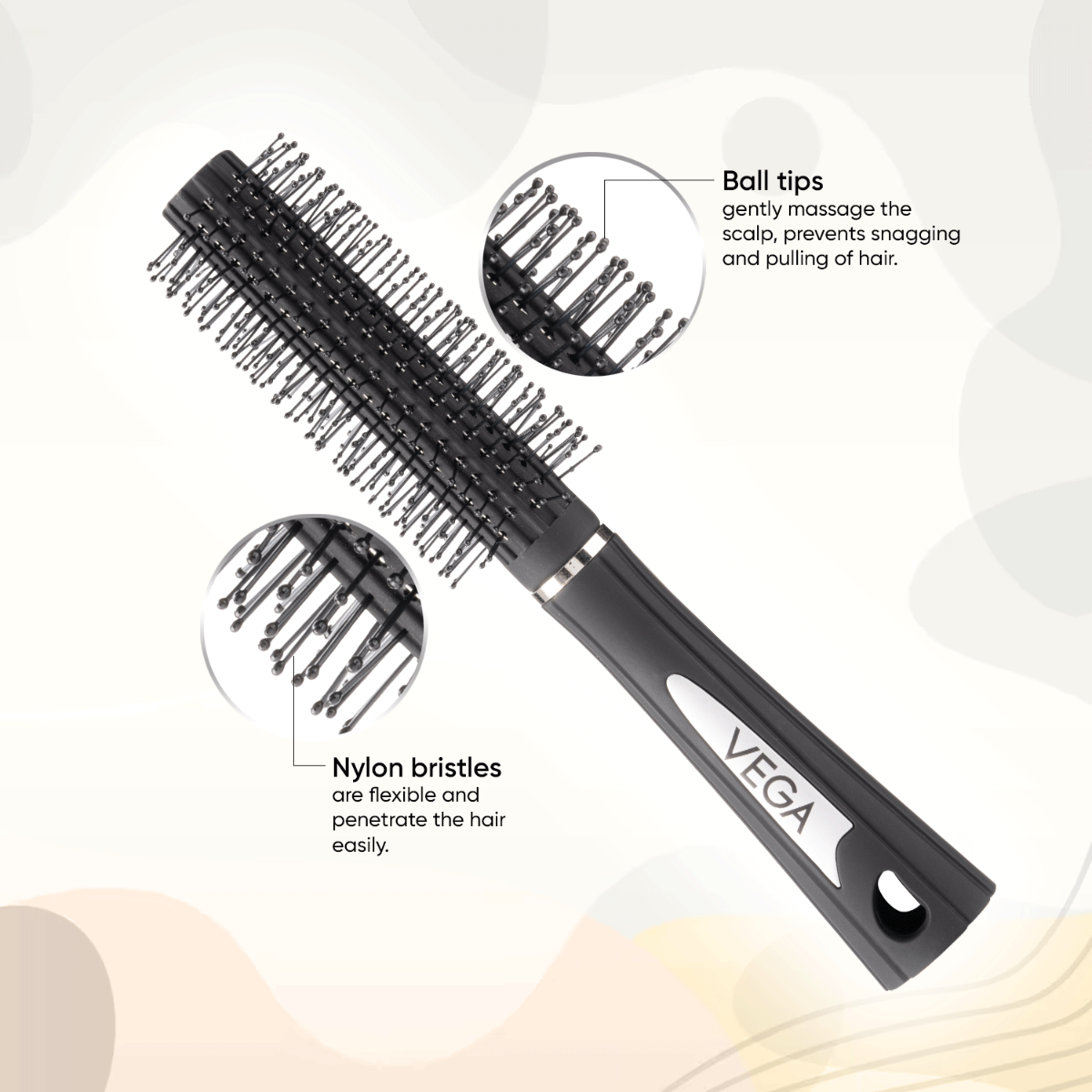 Vega Round Hair Brush - R29-RB