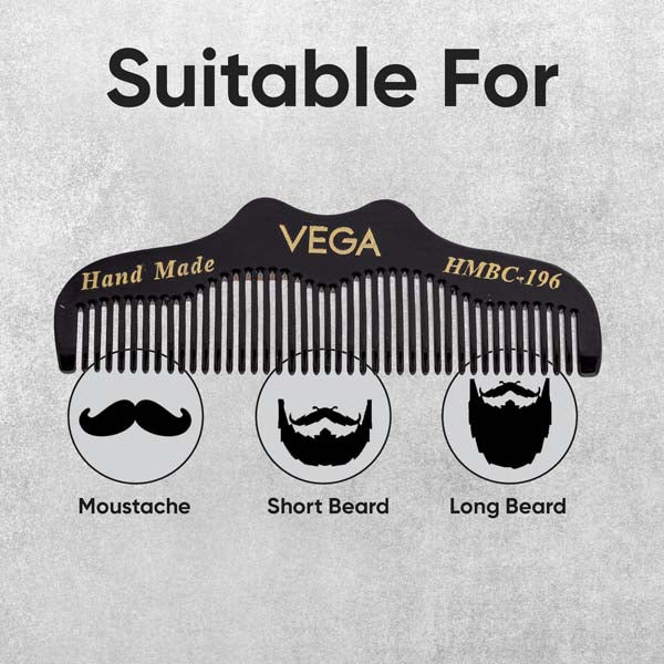 Vega Beard/Moustache Comb - HMBC-196