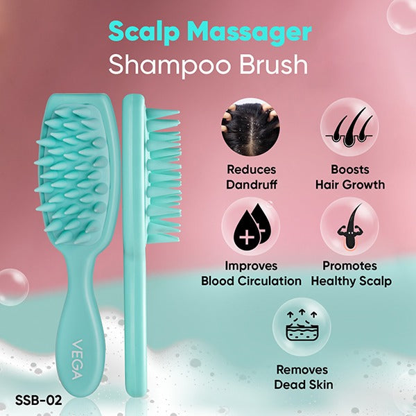 Vega Scalp Massager Shampoo Brush - SSB-02