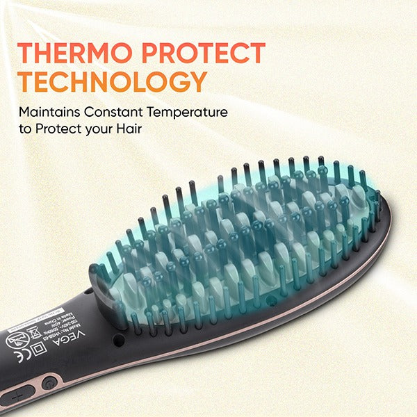 Vega X-Star Hair Straightening Brush - VHSB-03
