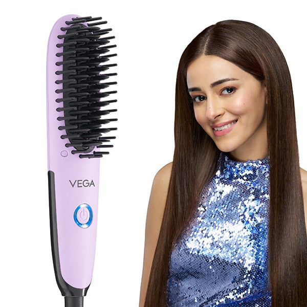 Vega Go Mini Hair Straightener Brush - VHSB-05