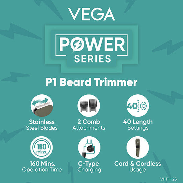Vega Power Series P-1 Beard Trimmer-VHTH-25